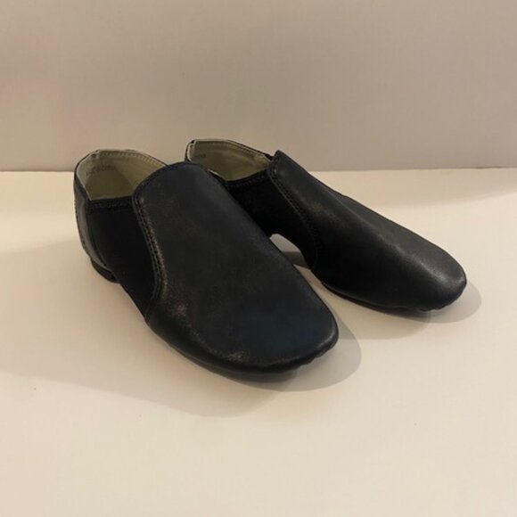 Dance Jazz Shoes youth size 2.5 Split Sole Black New worn NWOT. - Picture 1 of 6